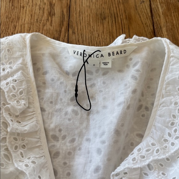 Veronica beard, Julia, white eyelet dress. 6 NEW WITHOUT TAGS - Picture 6 of 7